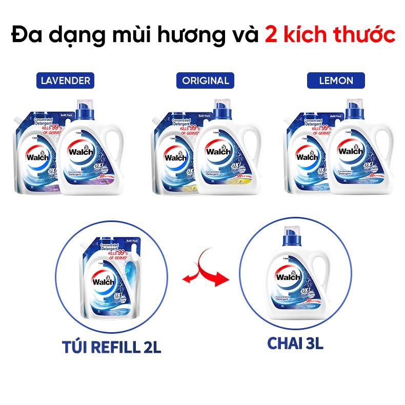 Túi nước giặt kháng khuẩn, khử mùi Walch 2L