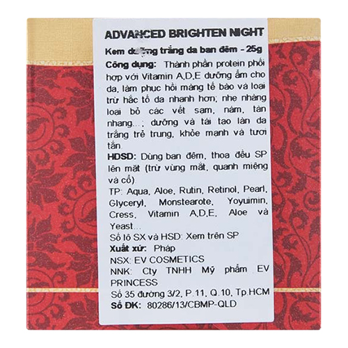 Kem Dưỡng Trắng Da Ban Đêm BL Miracle Advanced Brighten Night (25g)