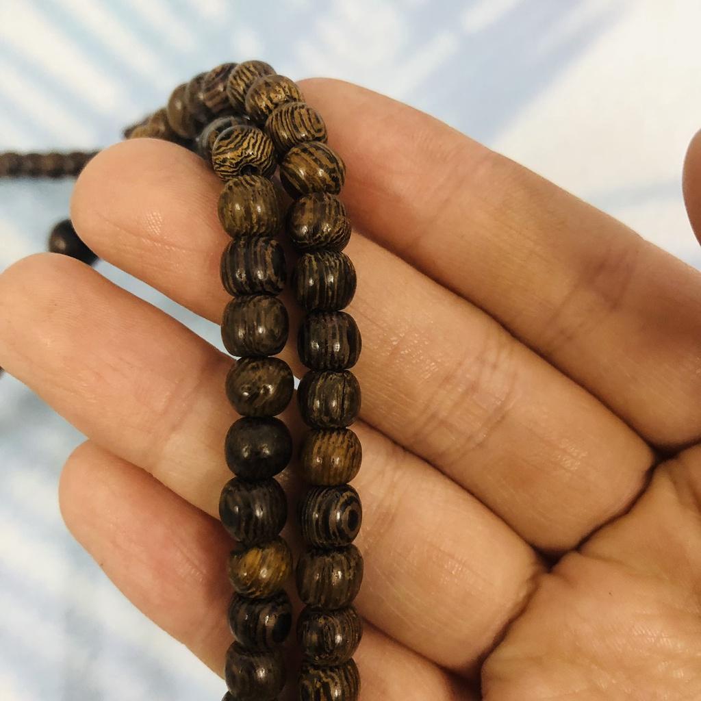 Chuỗi Vòng Hạt Gỗ Bách Xanh 30cm, Chuỗi Vòng Tay, Vòng Cổ, Phụ Kiện Trang Sức Bắt Mắt