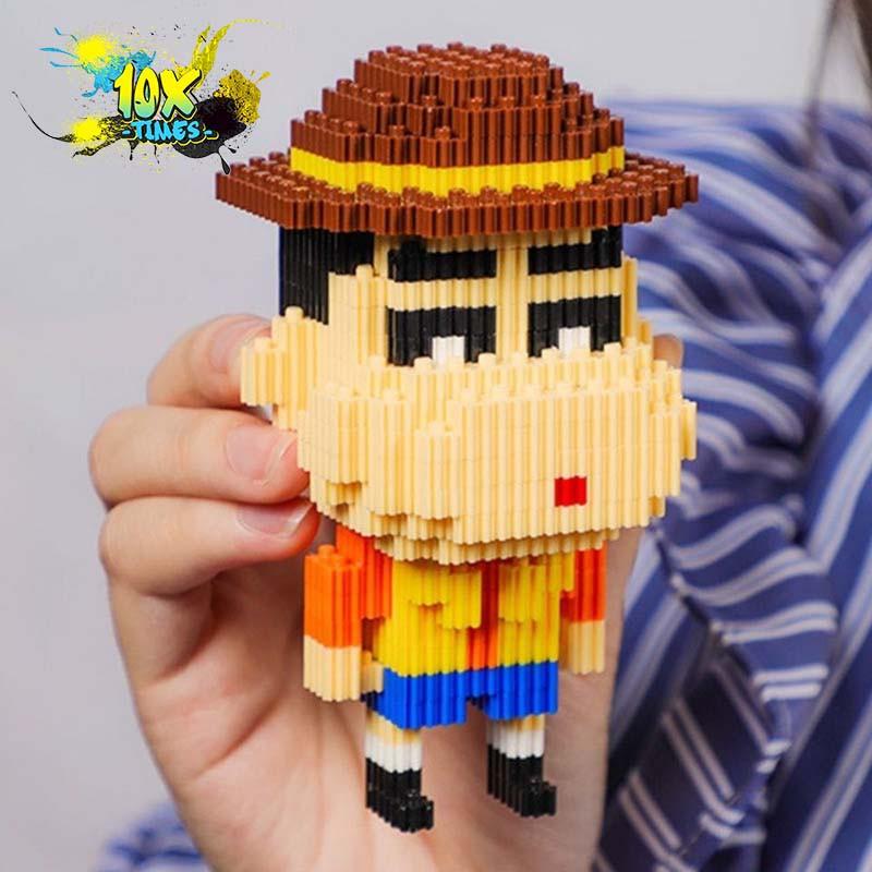 Đồ chơi lego 3d Shin cậu bé bút chì mô hình quà tặng lắp ráp cho trẻ nhỏ bạn trai bạn gái