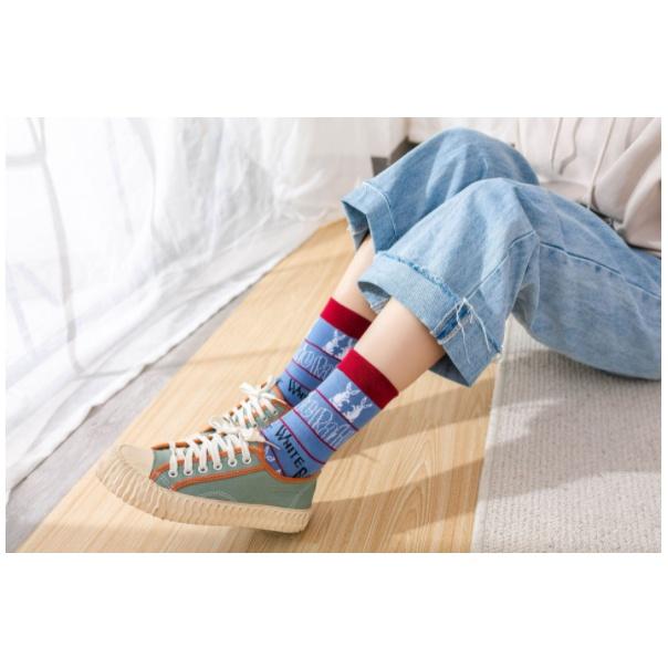 Vớ dài nữ tất con thỏ Nhật Bản dễ thương đường phố mùa thu VT19