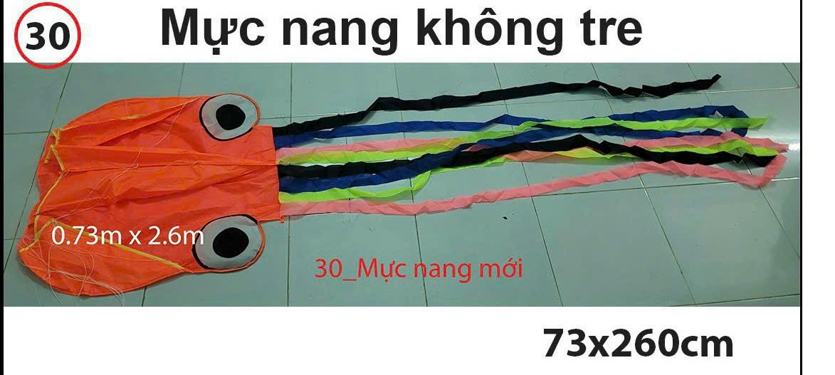 Diều mực bạch tuộc khí động học