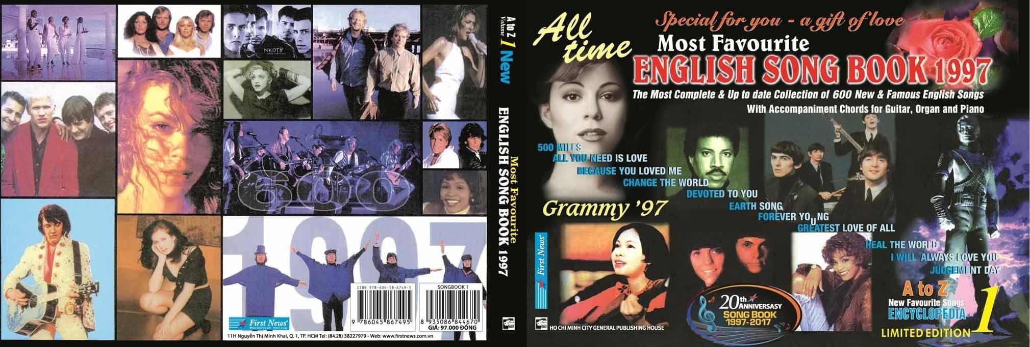 Sách English Song Book 1997 Tập 1