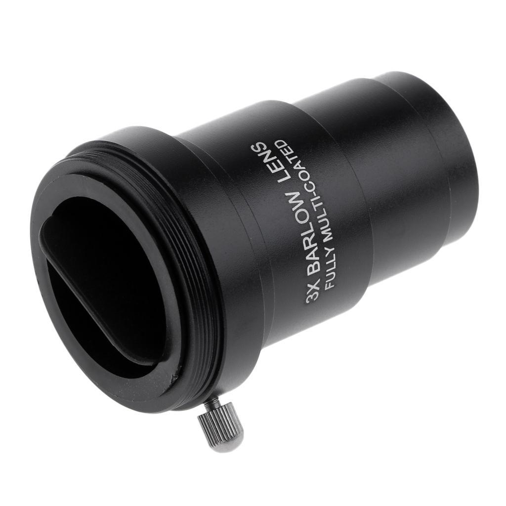 Telescope Eyepiece Barlow Lens 3X for Astronomical Photography + Filter #25A