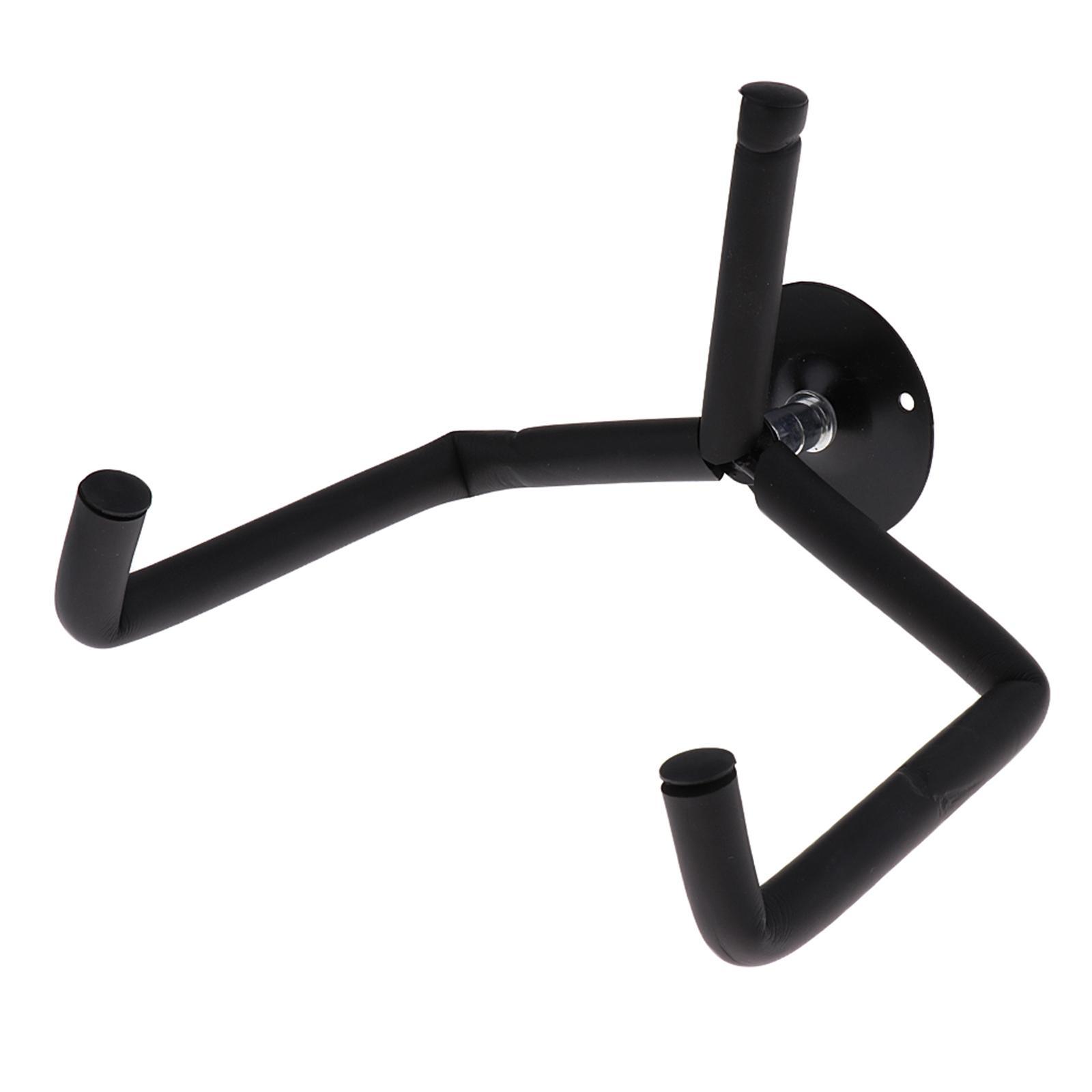 Metal Wall Mount Hanger Holder with Finger Picks for Guitars Bass