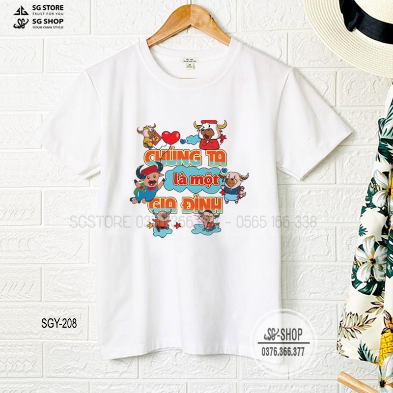 Áo thun Gia đình Tân Sửu 2021 - Thun cotton 4 chiều (SGY208) | SGSHOP