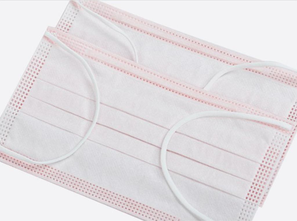10 Cái 3 Lớp Khẩu Trang Bảo Vệ Miệng Dùng Một Lần Chống Bụi Vi Khuẩn Hồng