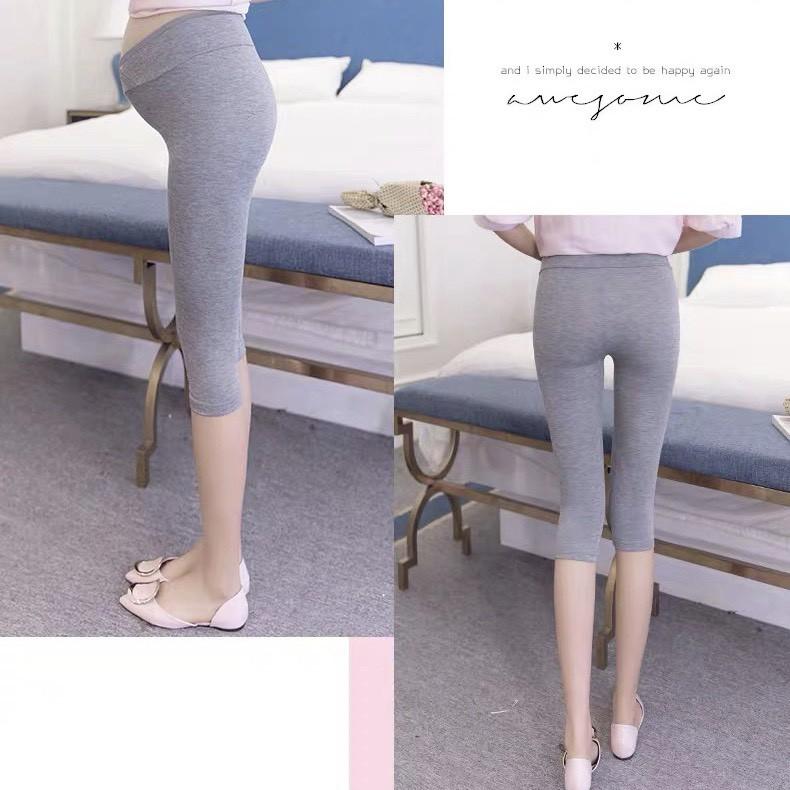 Quần bầu lửng legging cạp chéo đẹp co giãn thoải mái QB9005