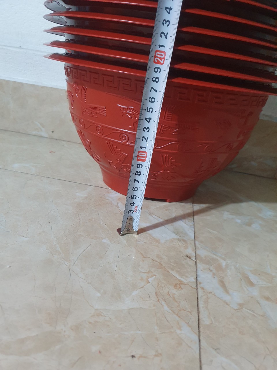 10 Chậu Đức Minh Trống Đồng T38 dùng trồng sen nước, nuôi cá chậu không đục lỗ.