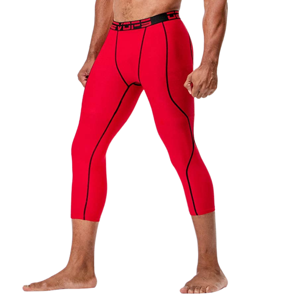 Quần legging thể thao nam lửng Devops chất thun co giãn form ôm combat tập gym đá banh bóng rổ yoga chạy bộ bó cơ