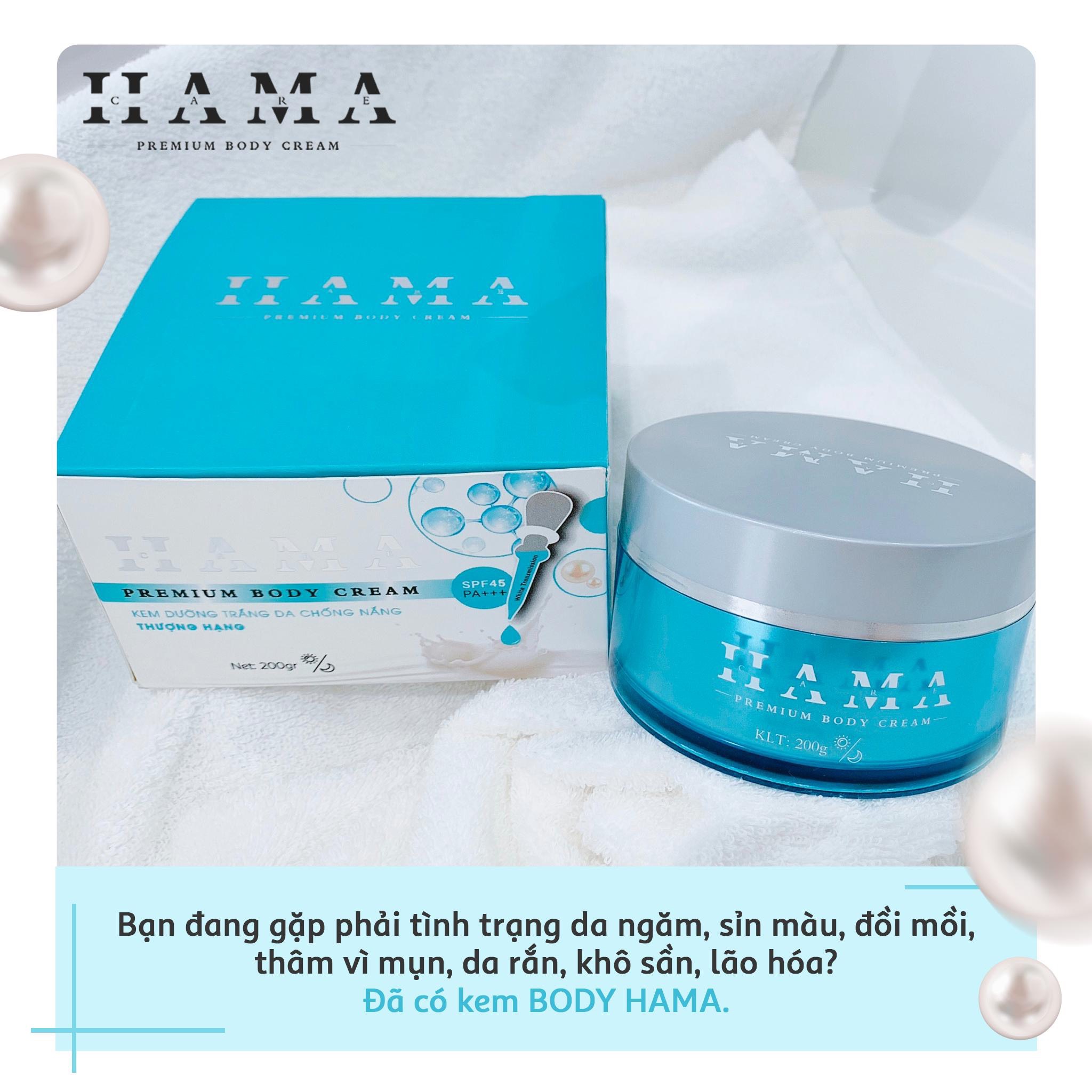 Body Truyền Trắng HAMA Care 200g Có SPF45/PA+++