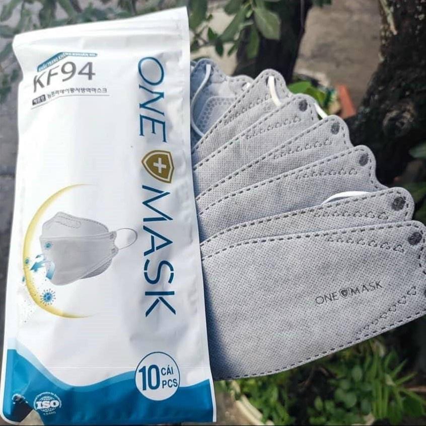 Set 20/10 khẩu trang y tế KF94 ONE MASK ONEMASK kháng khuẩn lọc bụi chống nắng và tia UV công nghệ 4D Hàn Quốc
