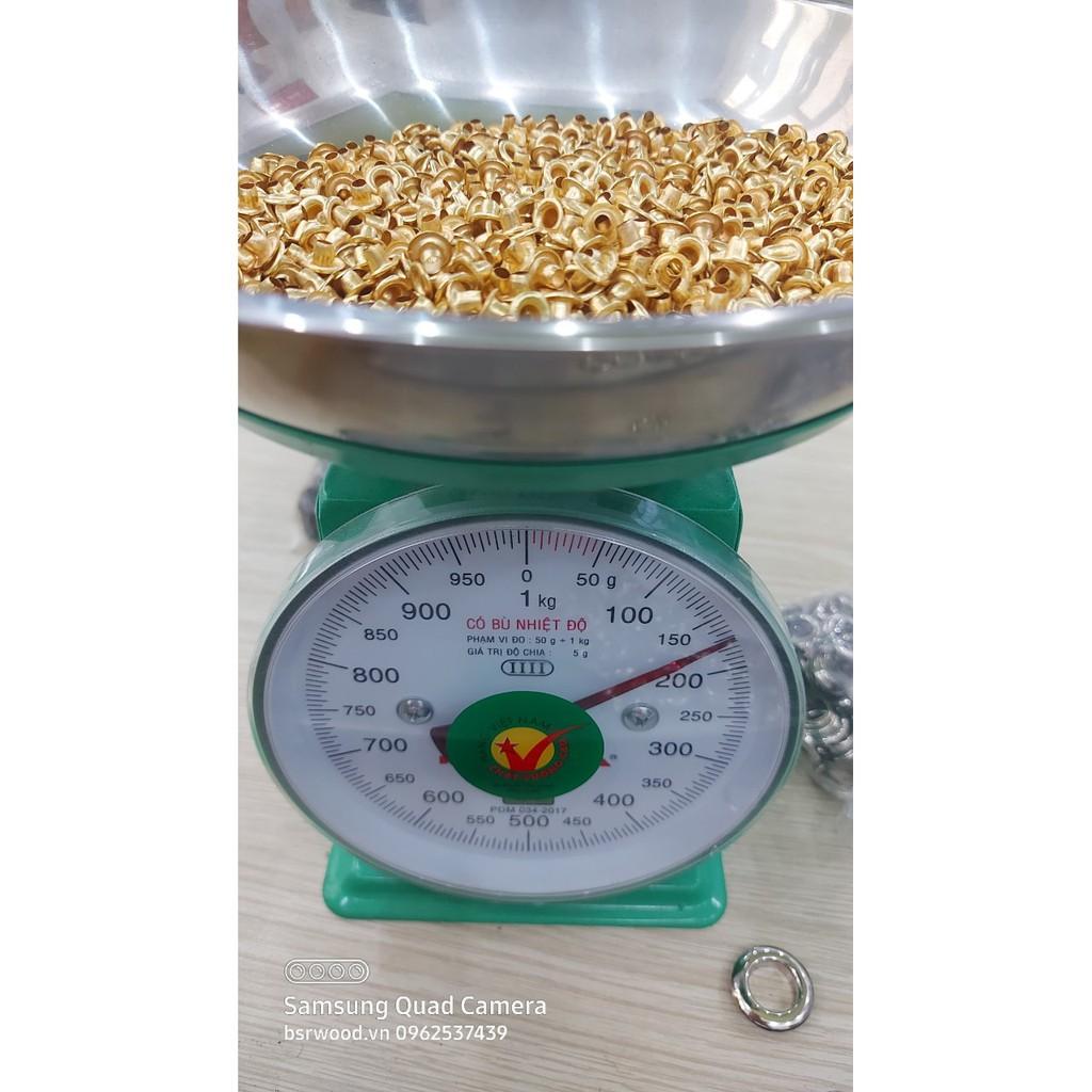 Khoen ore 3mm Khuy mắt cáo đóng bạt, bấm bạt, bấm túi giấy Bằng sắt xi Túi 1000 cái
