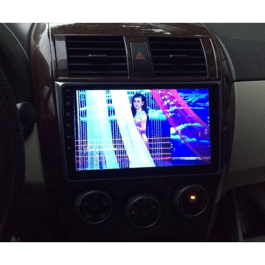 Màn Hình 9 inch Cho Xe ALTIS 2007-2013, Đầu DVD Android Tiếng Việt Kèm Mặt Dưỡng Giắc Zin Xe TOYOTA ALTIS
