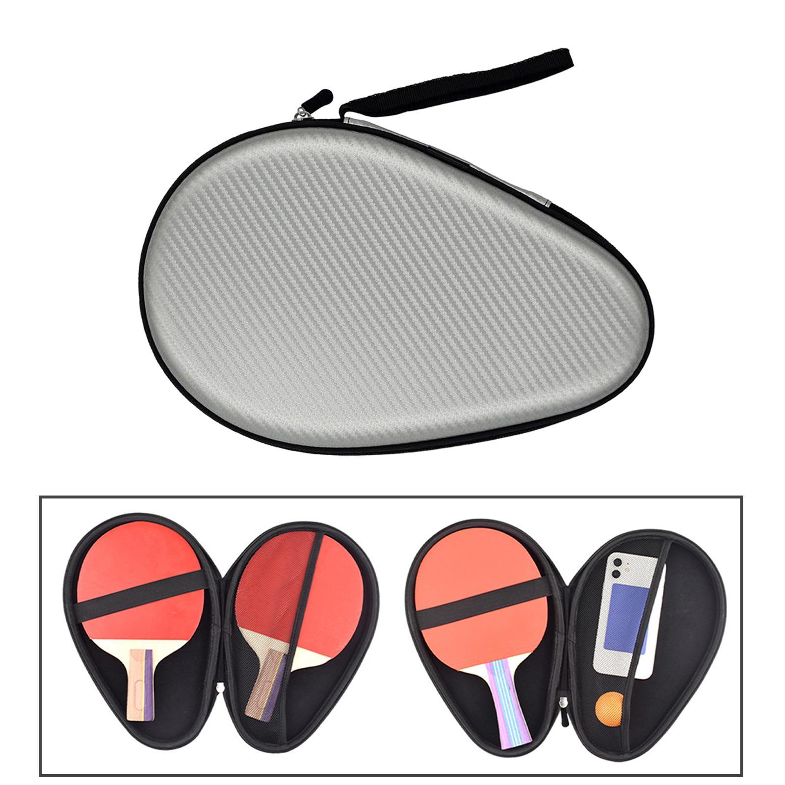 Table Tennis Racket Bag EVA Durable  Pong Paddle Bag for Travel Outdoor Indoor