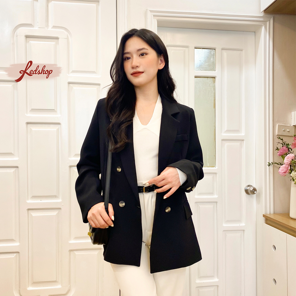 Áo blazer nữ áo vest dài tay khoác ngoài phong cách Hàn Quốc Red Shop 29975