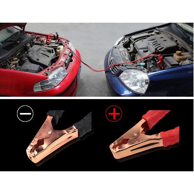 Dây Câu Kích Bình Ắc Quy Cứu Hộ Ô Tô Xe Hơi Khẩn Cấp Dài 2.5 Mét