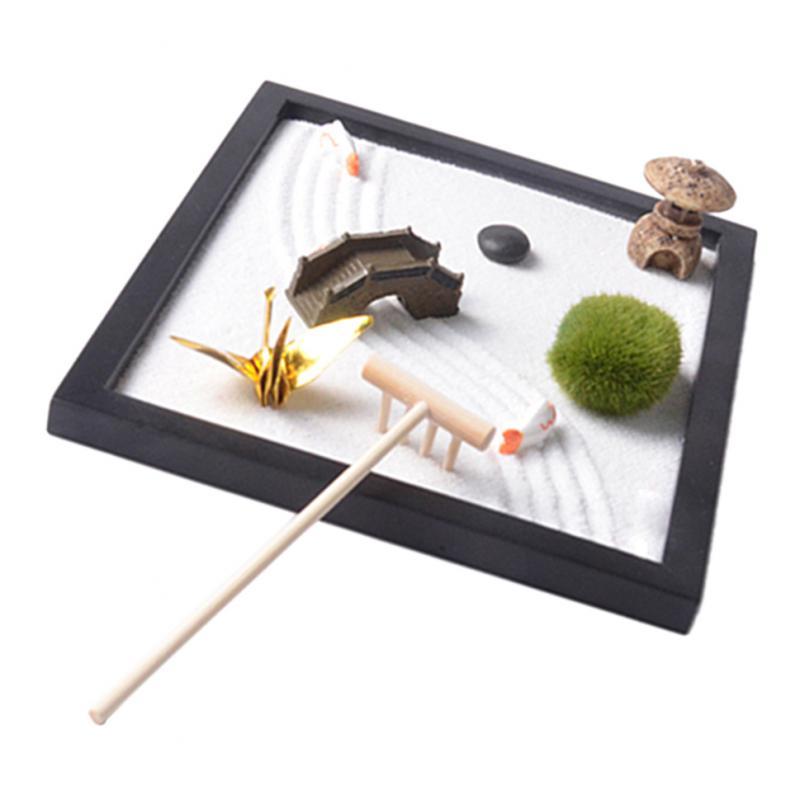 MINI ZEN GARDEN Relaxing Meditation Feng Shui Relaxation Sand Tray