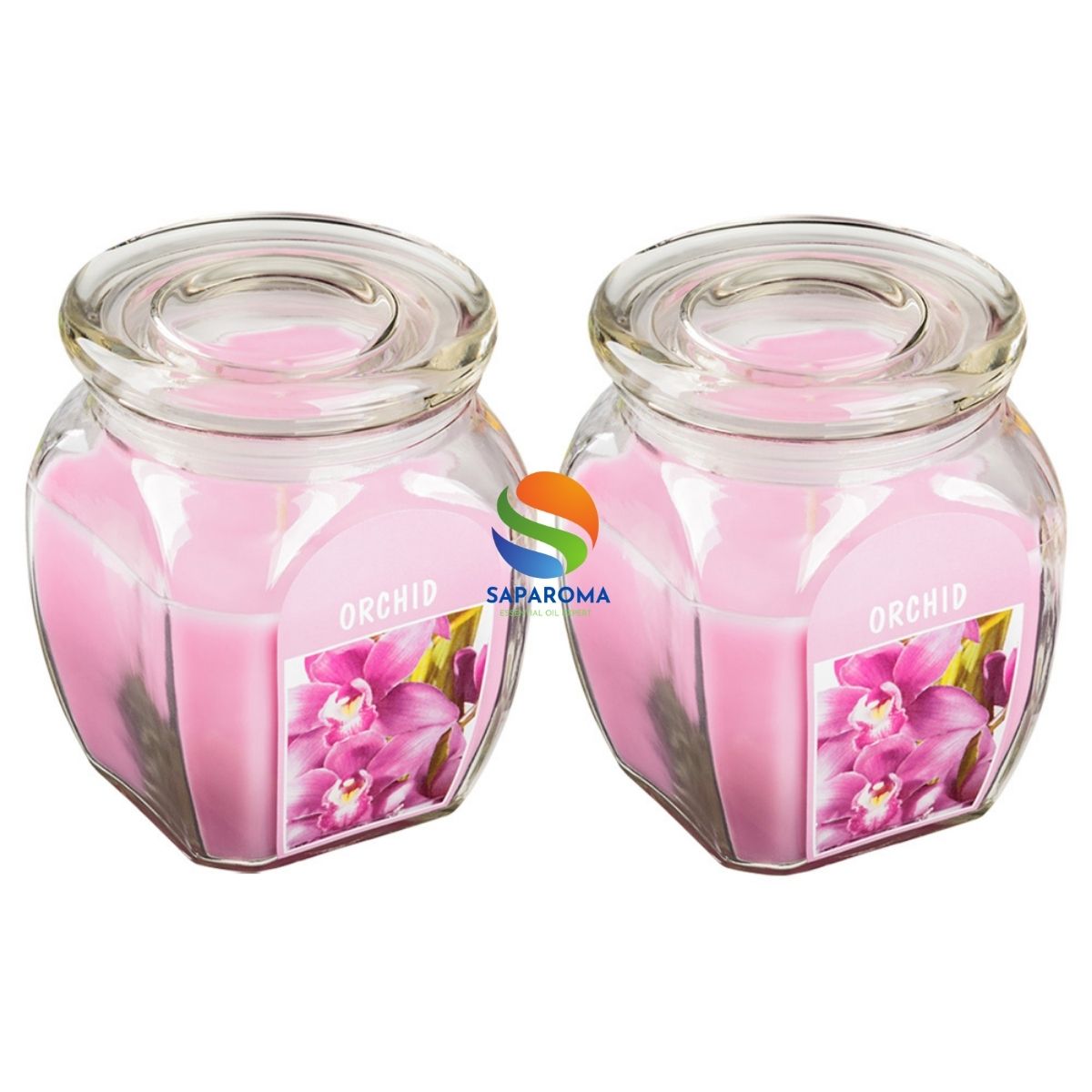 Combo 2 hũ nến thơm tinh dầu Bolsius Orchid 305g - hương hoa lan, nến trang trí, thơm phòng, thư giãn, Hỗ trợ khử mùi