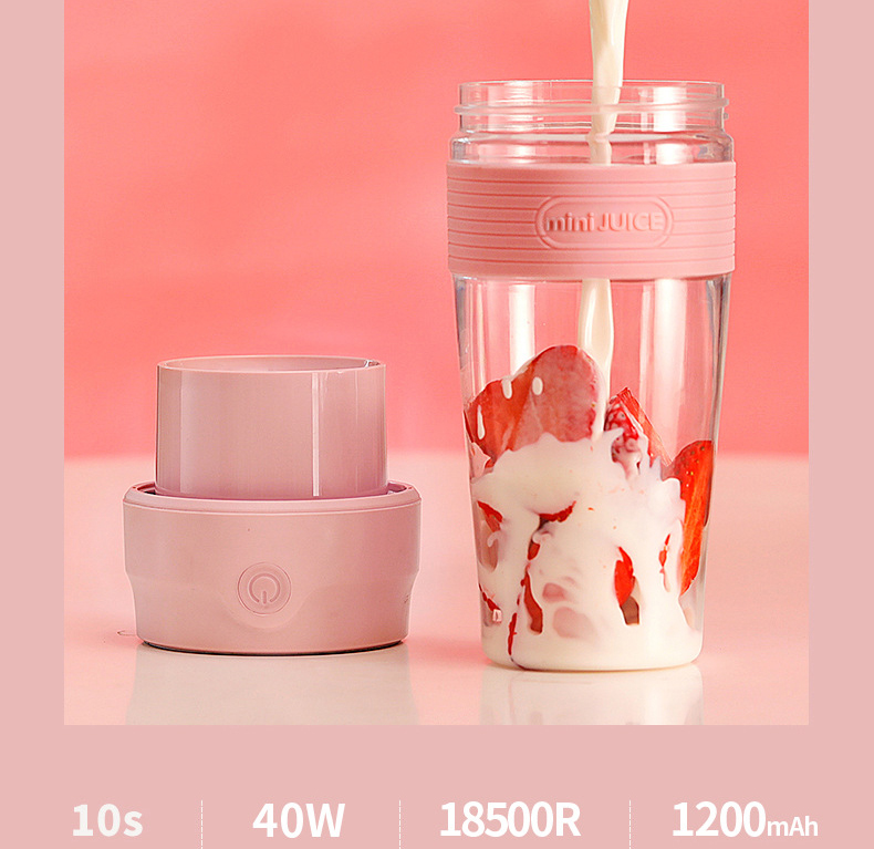 Máy xay sinh tố cầm tay mini Juice 300ml đa năng -giao màu ngẫu nhiên