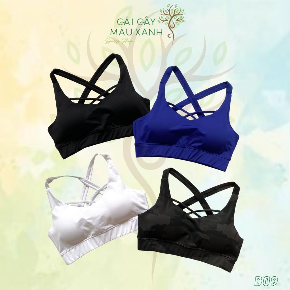 Áo Bra Tập Thể Thao Chéo Ngực Hở Lưng