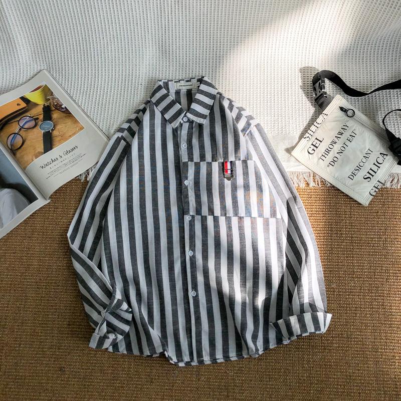Áo Sơ Mi Nam Dài Tay Thời Trang Hàn Quốc Chất Lượng Cao Cỡ M-2Xl