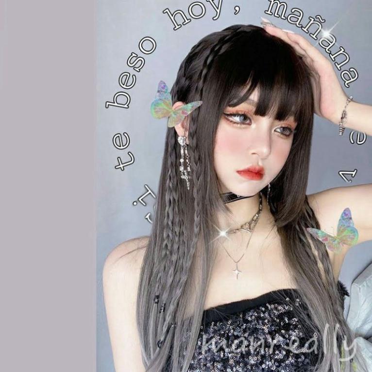 Wig/Tóc giả nguyên đầu cá tính Ombre xám trắng - teen/lolita/cosplay QS146