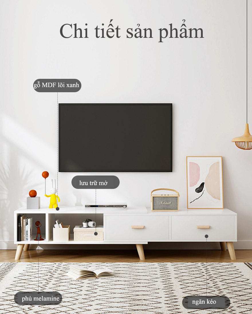 Kệ tivi đơn giản lưu trữ đa năng