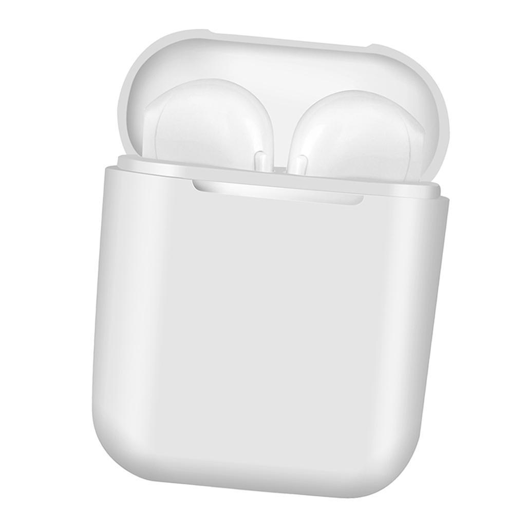 Handsfree Bluetooth Headphones Wireless Earphones Earbuds & Charger White