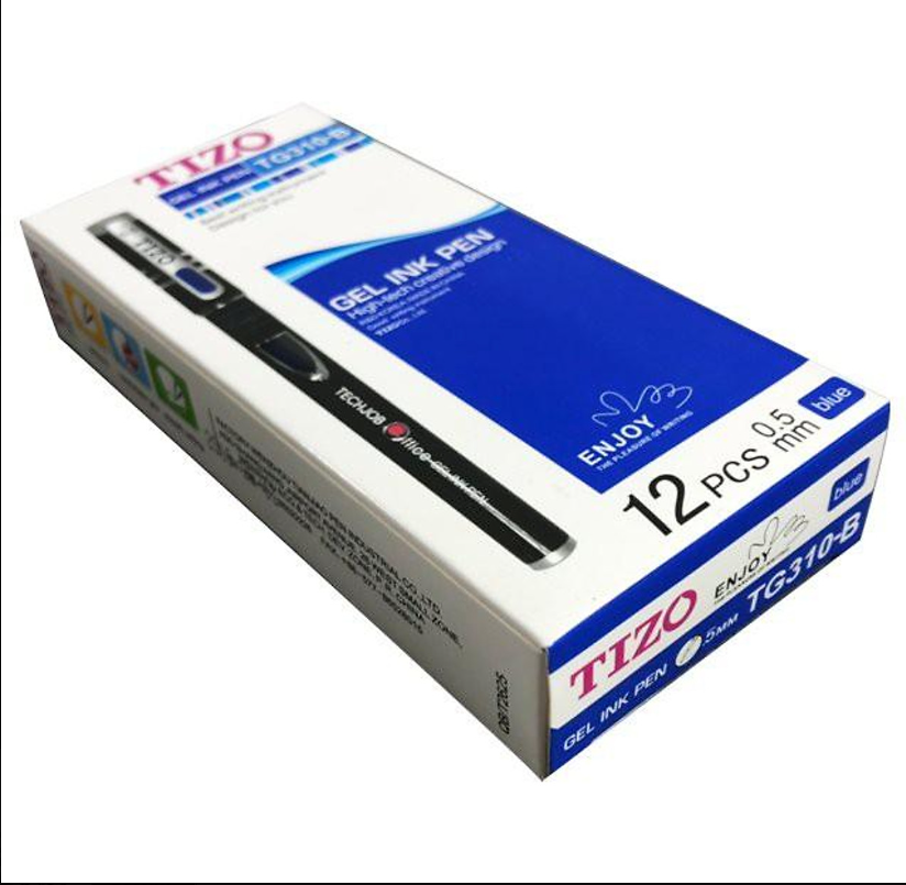 Bút Gel Tizo TG-310-B - Mực Xanh