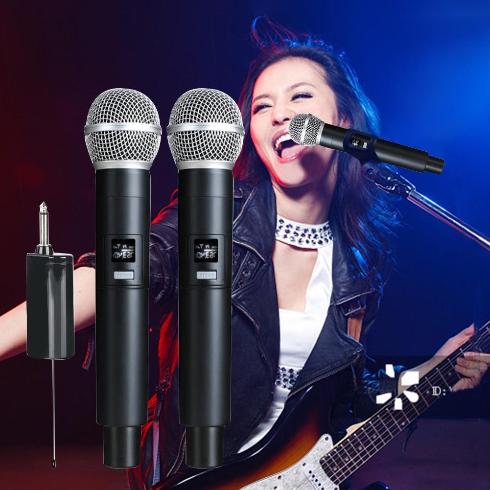 Micro Cầm Tay Không Dây Sạc Pin UHF Dynamic Hypercardioid Dùng Để Hát Karaoke / Tiệc Tùng / Nhà Thờ Trường Học