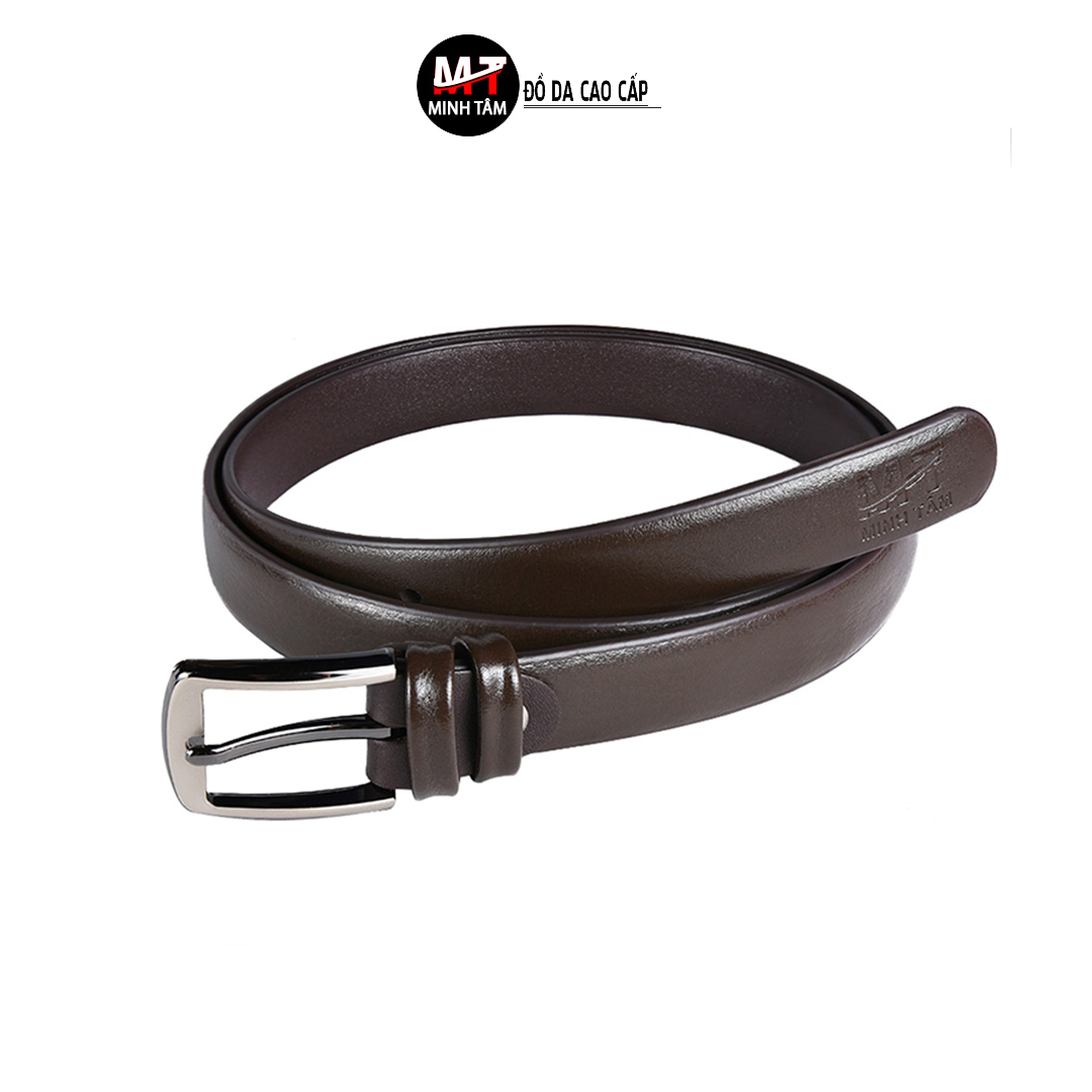 Thắt Lưng/ Dây Nịt Nữ Da Bò 3 Lớp Chắc Chắn Mềm Mịn Minh Tâm MT722 (110cm x 2.5cm) + Tặng Kèm 1 Đinh Đục Lỗ