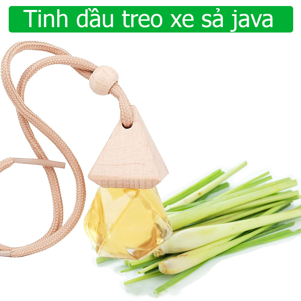 Tinh dầu sả java treo xe ô tô, treo phòng ngủ, treo nhà vệ sinh, treo tủ quần áo, xịt thơm xe, khử mùi xe mới, chống say