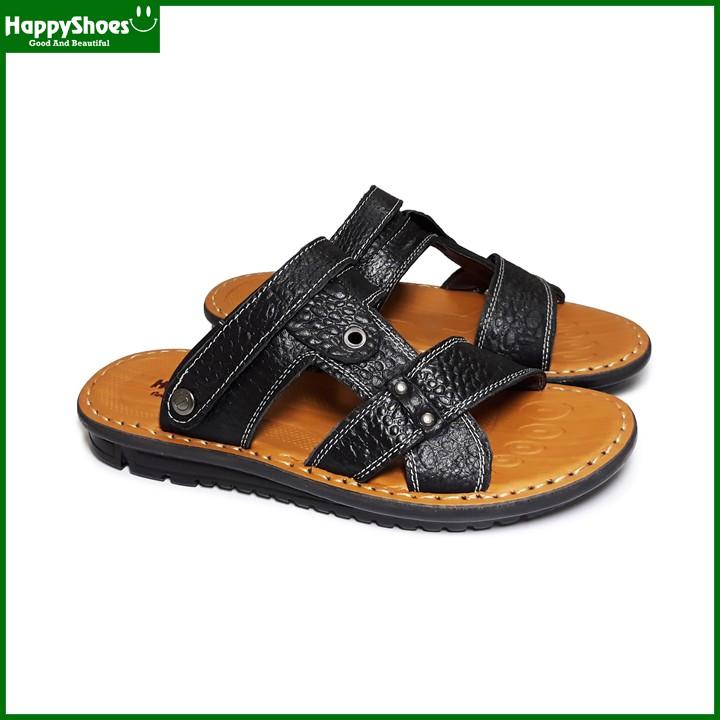 Giày Sandal Nam Da Bò Vân Cá Sấu HappyShoes - HP01