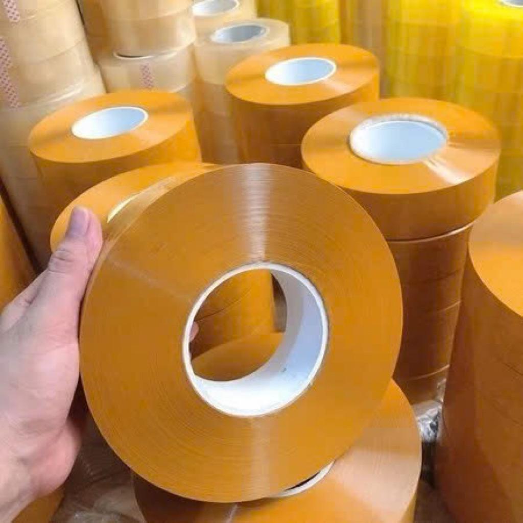 Băng dính và băng keo 1kg/1cuộn Độ Bám Dính Siêu Tốt Chống Thấm Nước Dễ Kéo Dài Và Bền Màu Sắc Trong Vàng Đục Chất Lượng Cao bang dinh