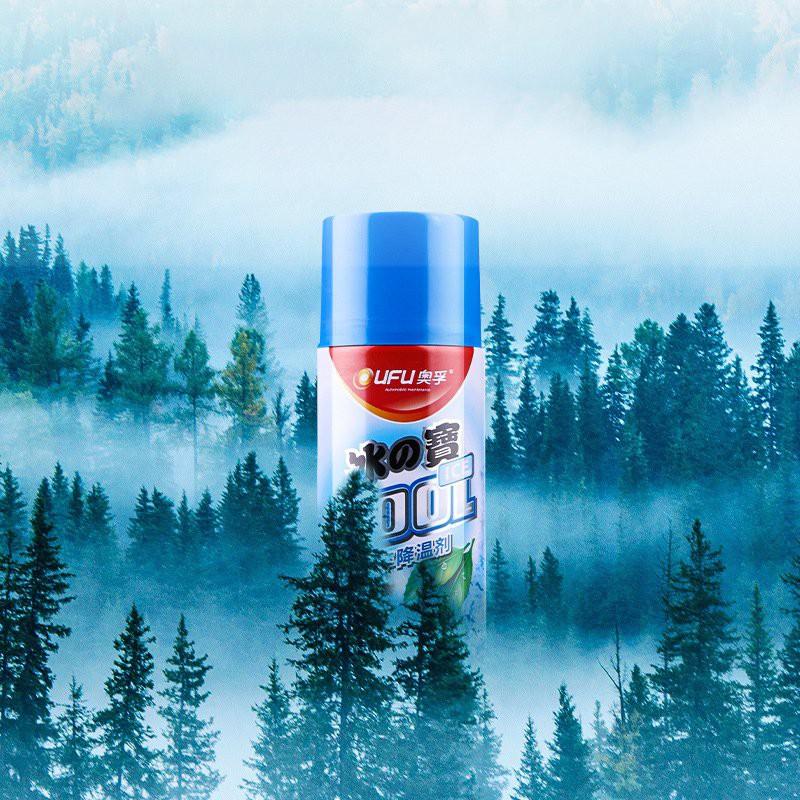 Chai Xịt Lạnh siêu tốc, Bình xịt làm lạnh tức thời ô tô xe máy Instant Freeze Cool U Well 260ml, Làm lạnh nhanh, khử mùI
