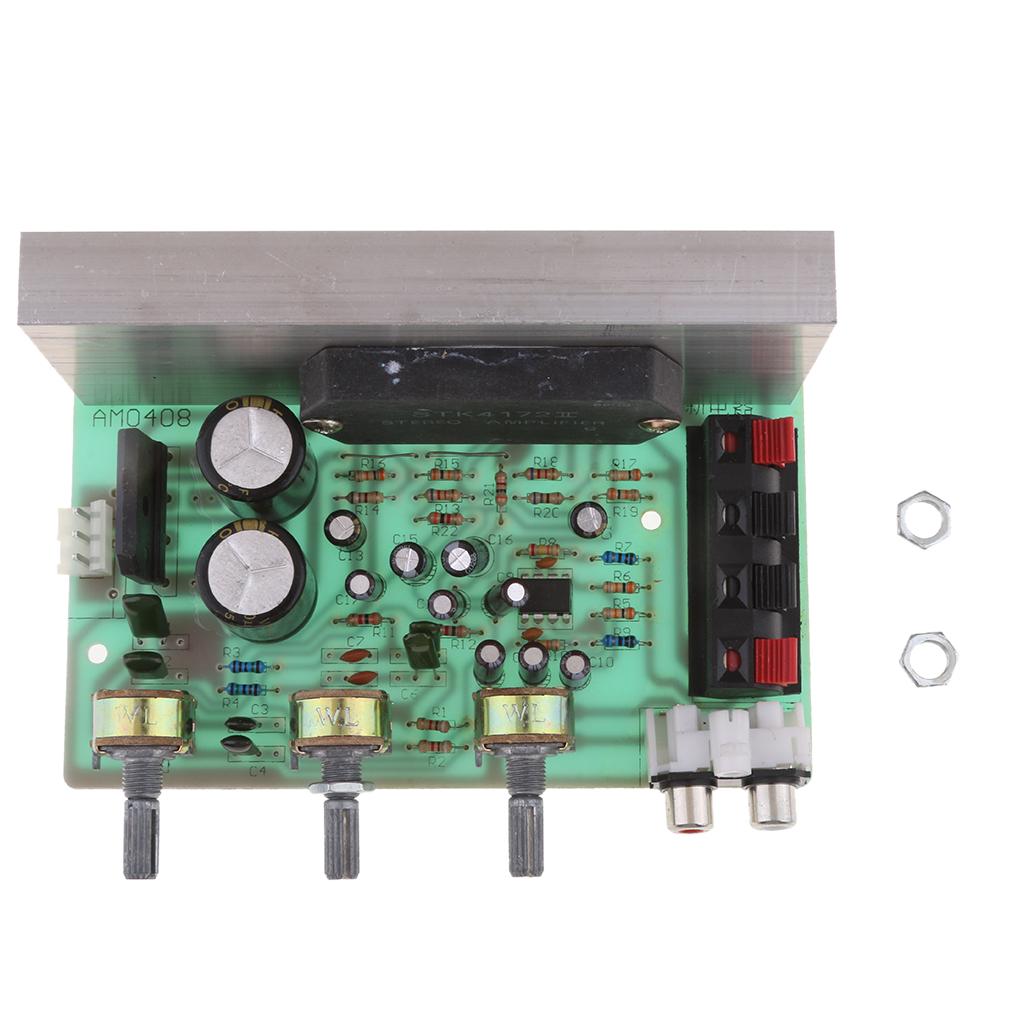 2x DX0408 100W Channel Digital Power Audio Stereo Amplifier Board DC 12V