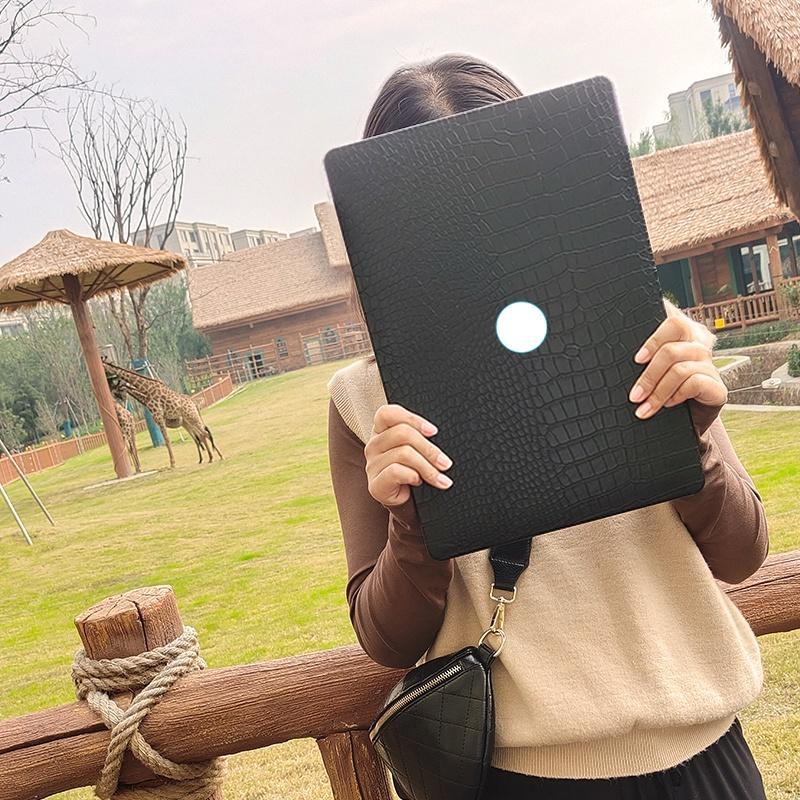 Ốp Lưng Da Cá Sấu Cho M2 Macbook Pro13 A2338 Touch Bar A2289 A2251 A1706 A1989 Air13 M1 A2179 A2337 A1932 Pro14