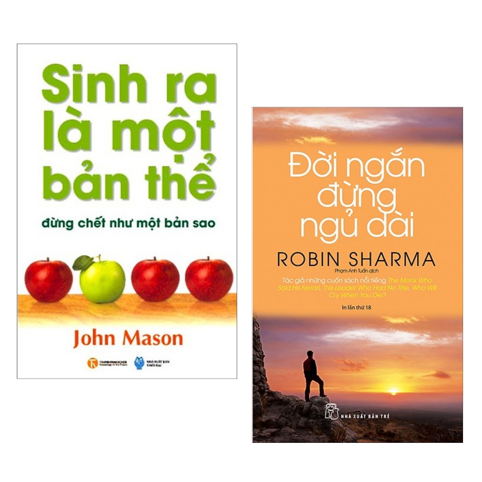 Combo 2 cuốn sách kĩ năng sống:  Sinh Ra Là Một Bản Thể Đừng Chết Như Một Bản Sao + Đời Ngắn Đừng Ngủ Dài
