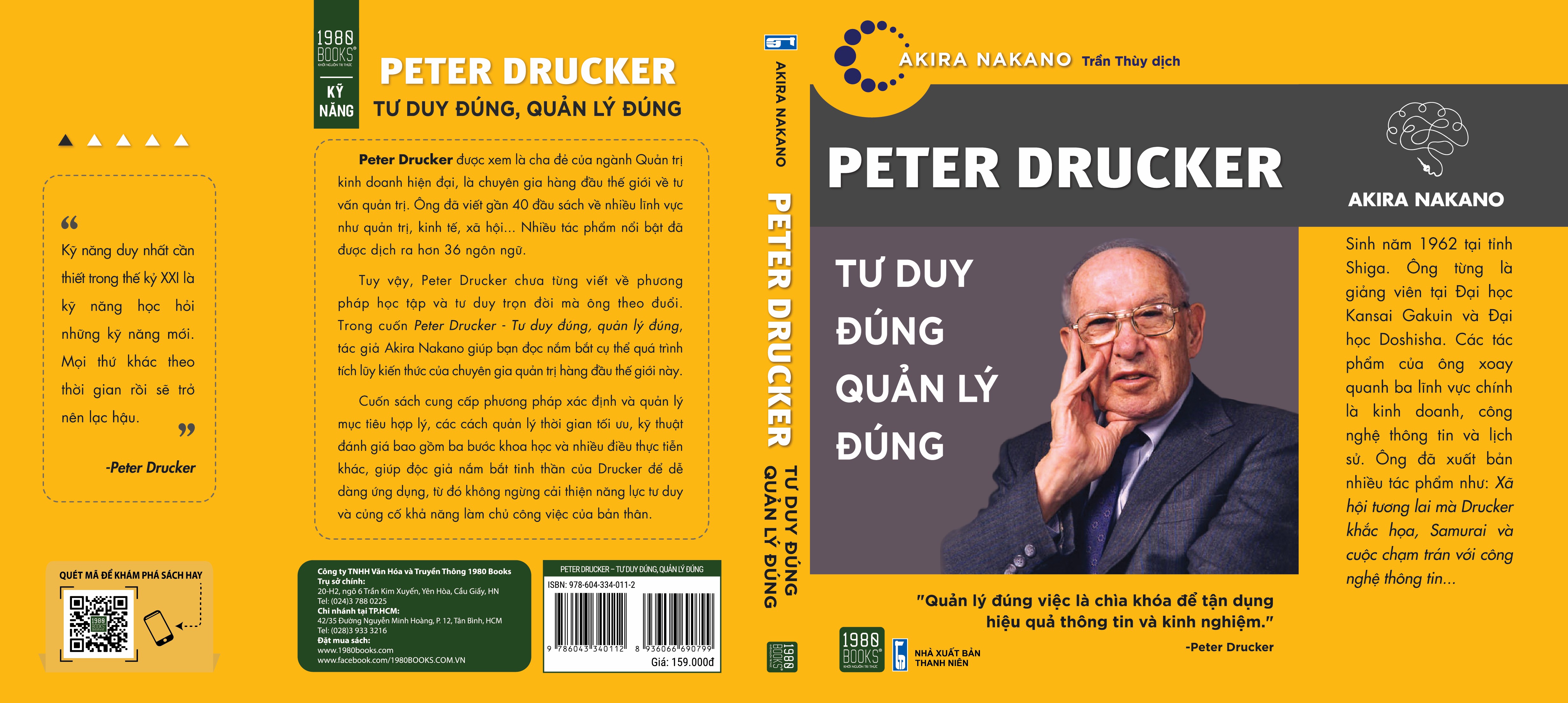 Sách - Peter Drucker - Tư duy đúng, quản lý đúng - 1980Books