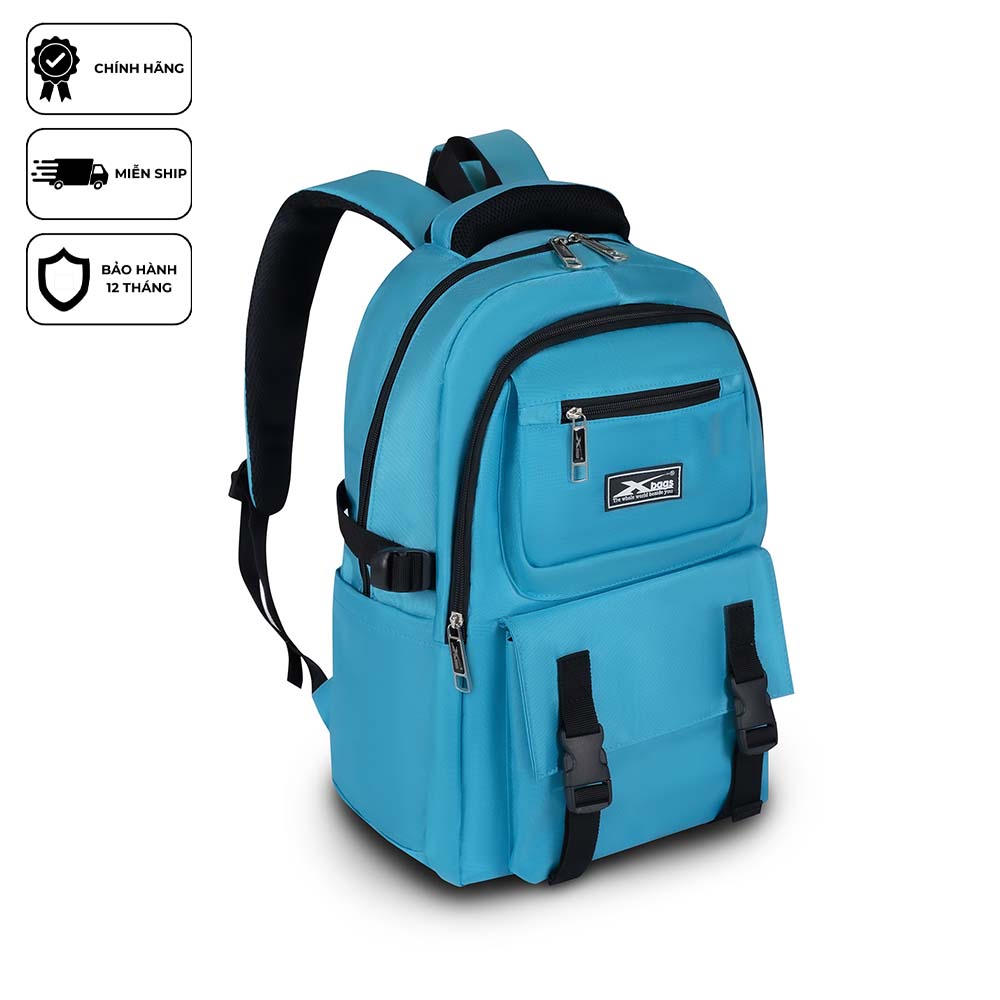 Balo Cao Cấp Xbags Sea Blue XB 3201 – Chống Nước, Balo Học Sinh &amp; Đi Làm, Thiết Kế Tiện Lợi!
