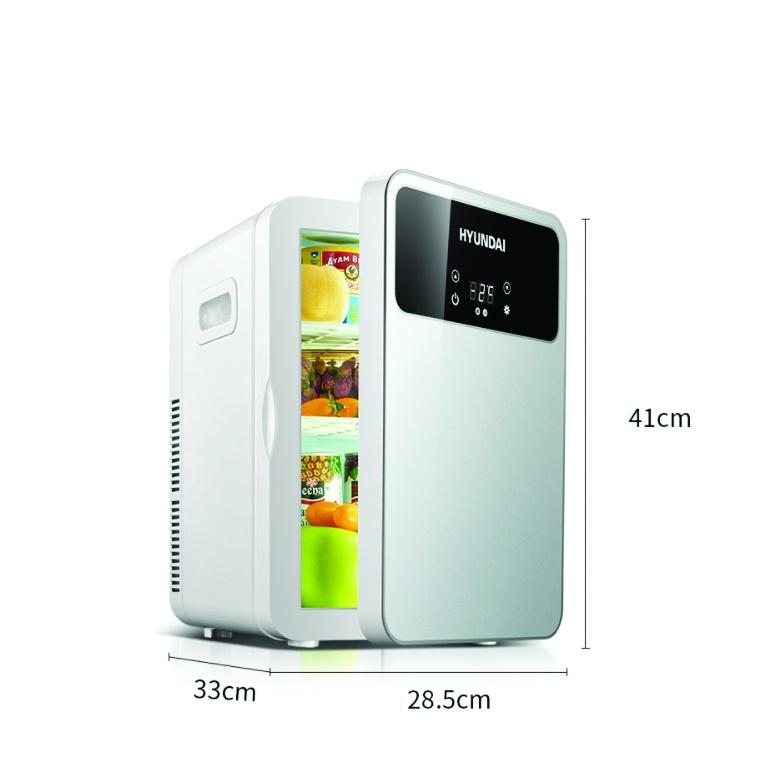 Tủ lạnh mini Hyundai 13.5L Màn Led Cảm ứng, Nóng Lạnh 2 Chiều, Bảo Quản Mỹ Phẩm, Sữa Cho Bé - Dùng Được Cho Xe hơi