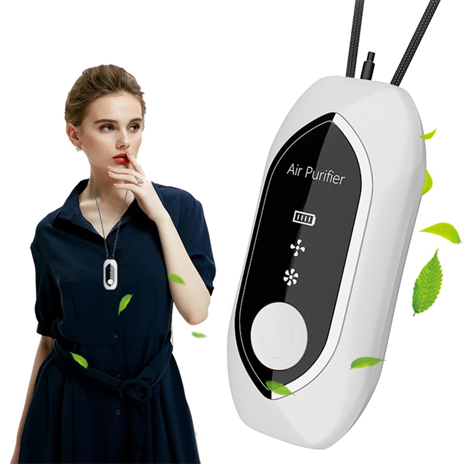 Wearable Air Purifier,Protable Personal Air Purifier Necklace, Travel Outdoor Negative Ion Generator, Remove Smoke Smell, Car/Pet Smell