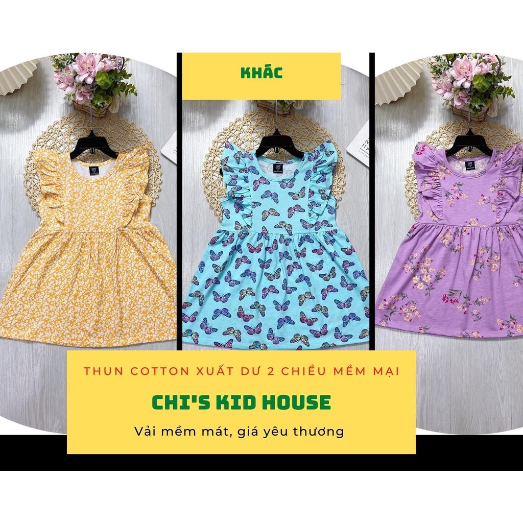 {HOT NEW} ĐẦM BÈO COTTON XUẤT DƯ HOẠ TIẾT CỰC DỄ THƯƠNG CHO BÉ 9-25KG