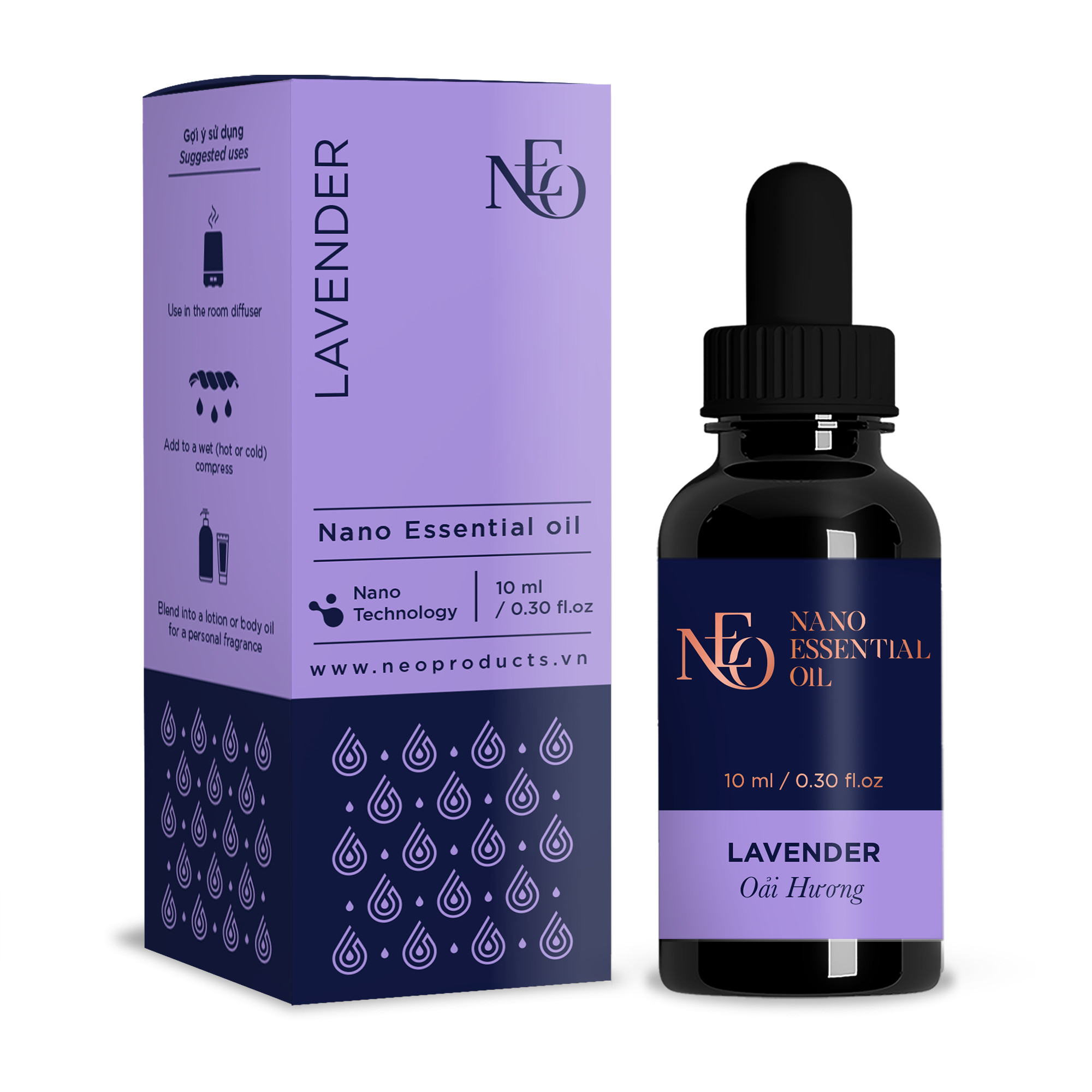 Tinh Dầu Thiên Nhiên Nano Oải Hương 10ml