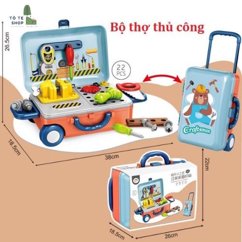 Vali nghề nghiệp, vali nghề bác sĩ, kĩ sư, đầu bếp, trang điểm cho bé thỏa sức sáng tạo với ước mơ về công việc của mình