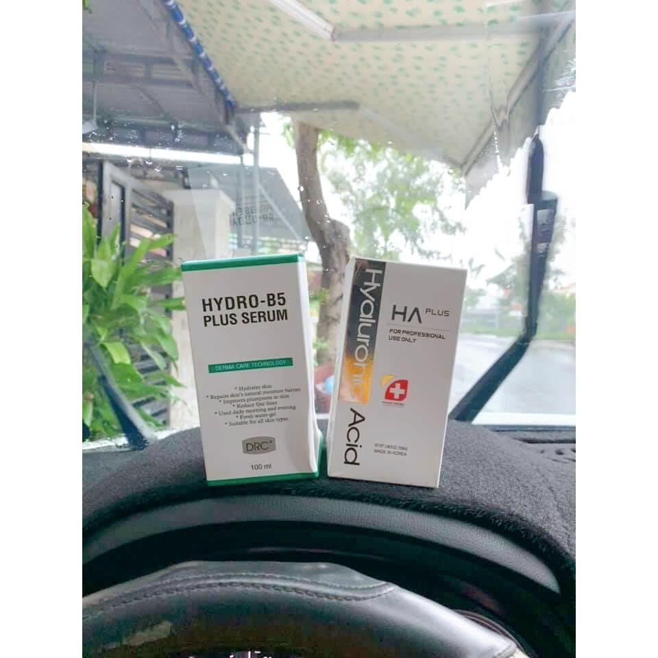 Bộ Đôi Căng Bóng, Tái Tạo Da, Trắng Sáng Da - Serum HA Plus 100ml + Hydro B5 Plus 120ml