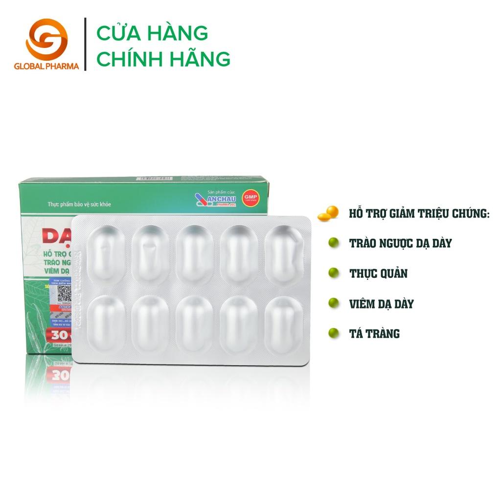 Dạ dày Dược Phẩm An Châu hỗ trợ giảm các triệu chứng viêm dạ dày, trào ngược dạ dày thực quản, tá tràng 30 viên - AC003