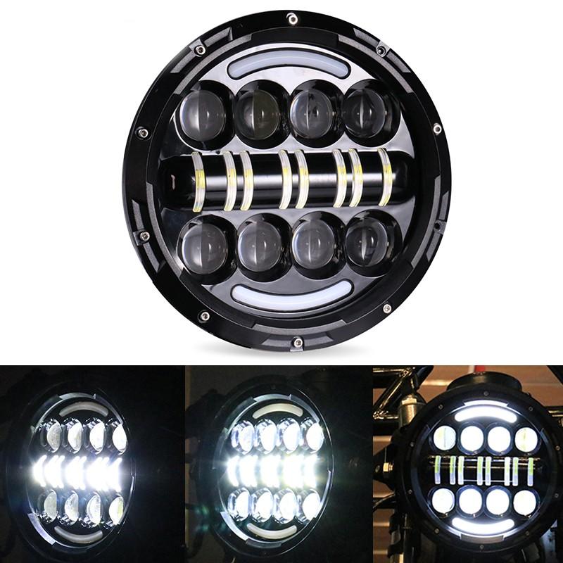 Đèn Pha Led 7 Inch Cho Xe Harley Honda Yamaha Suzuki