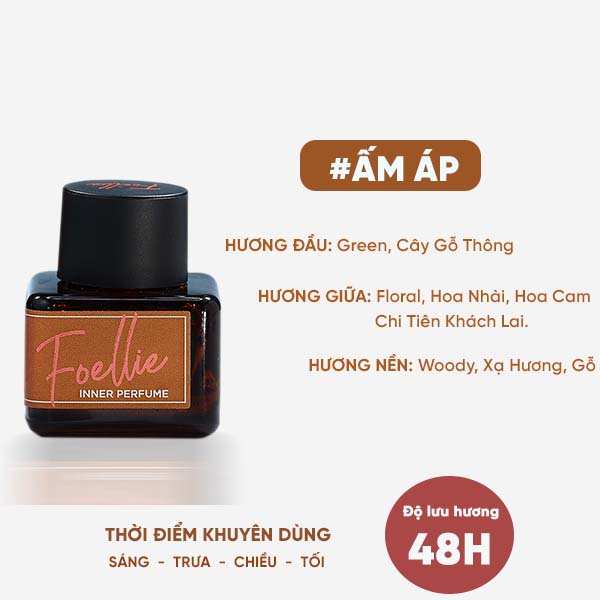 Nước Hoa FOELLIE Hương Gỗ Tươi Mát Inner Perfume Eau De Foret 5ml